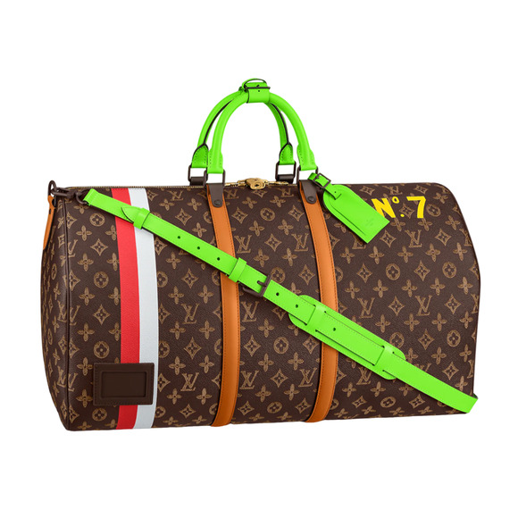 Louis Vuitton Keepall Bandouliere 55 Trunk NO7 L’Œil N7 Brown Weekend Travel Bag - Picture 1 of 12